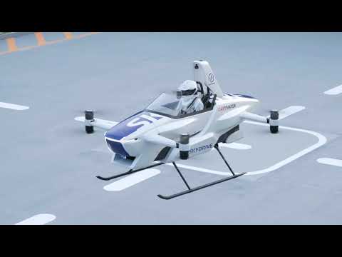 World Debut SkyDrive Manned Flight Test with SD-03 in August 2020 Full Version