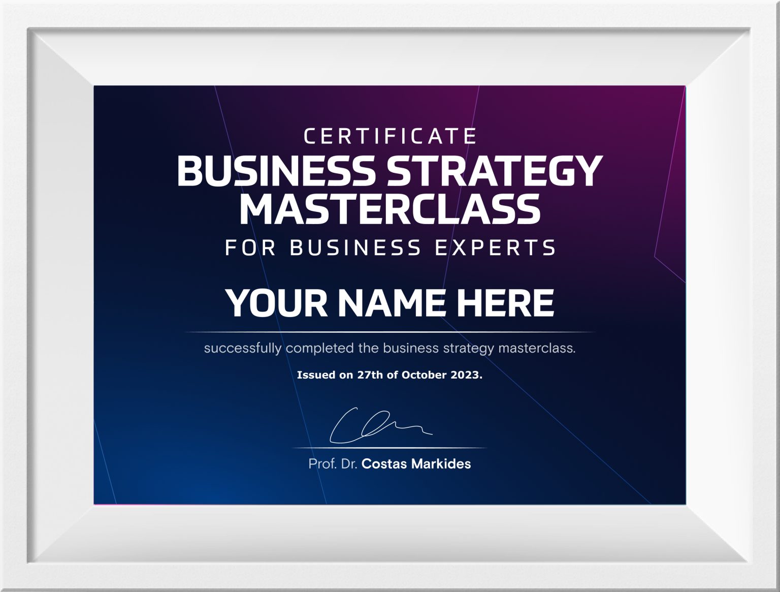 BUSINESS STRATEGY MASTERCLASS - BRAND MINDS